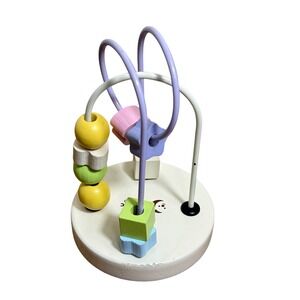 Classic World Wooden Mini Bead Maze Toddler Sensory Toy Pastel Educational